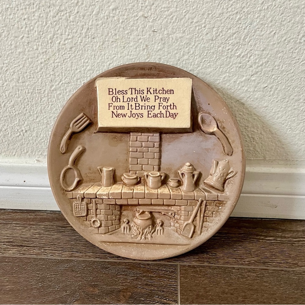Ceramic Decorative kitchen prayer plaque - Picture 3 of 7